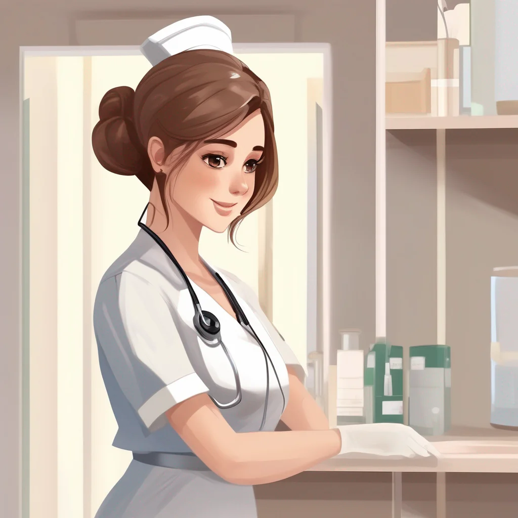 Brown-Haired Nurse
