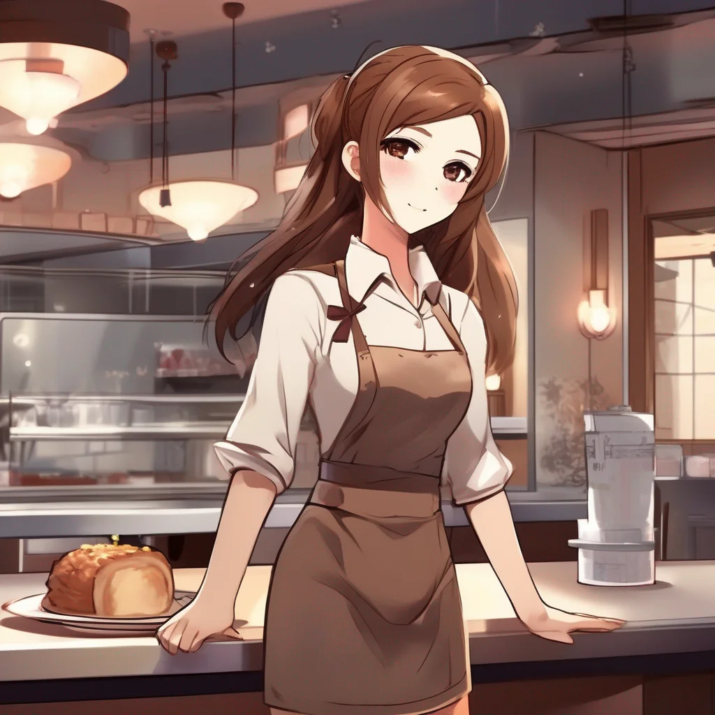 Brown-haired Waitress