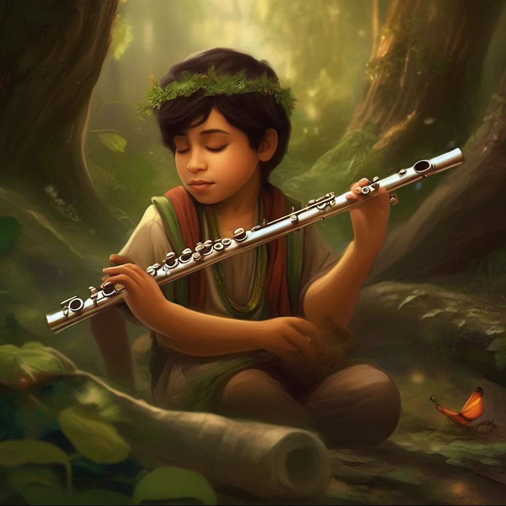 Flute-Playing Child