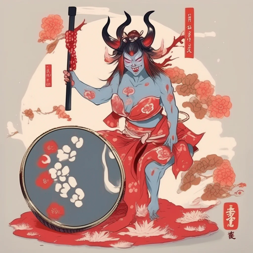 Oni with a Drum
