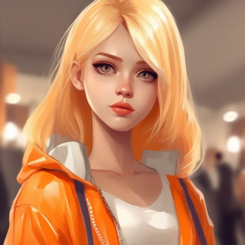 Orange Jacket Girl