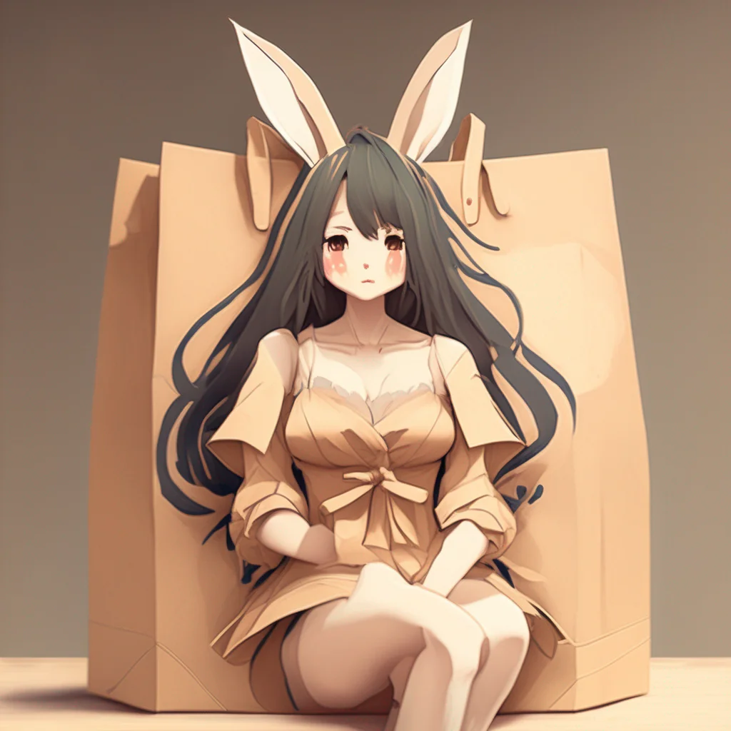 Paper Bag Bunny Girl