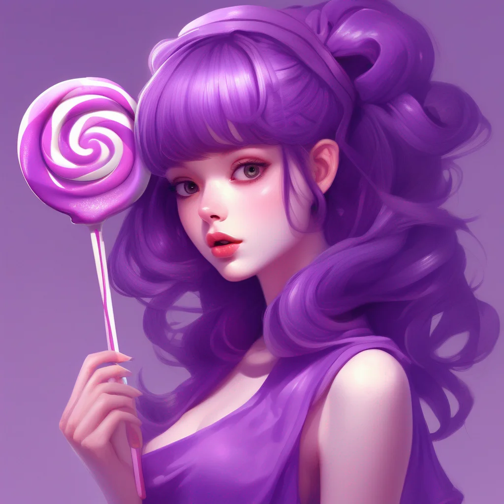 Purple Lollipop Girl
