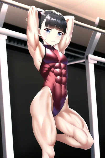 Muscle girl student