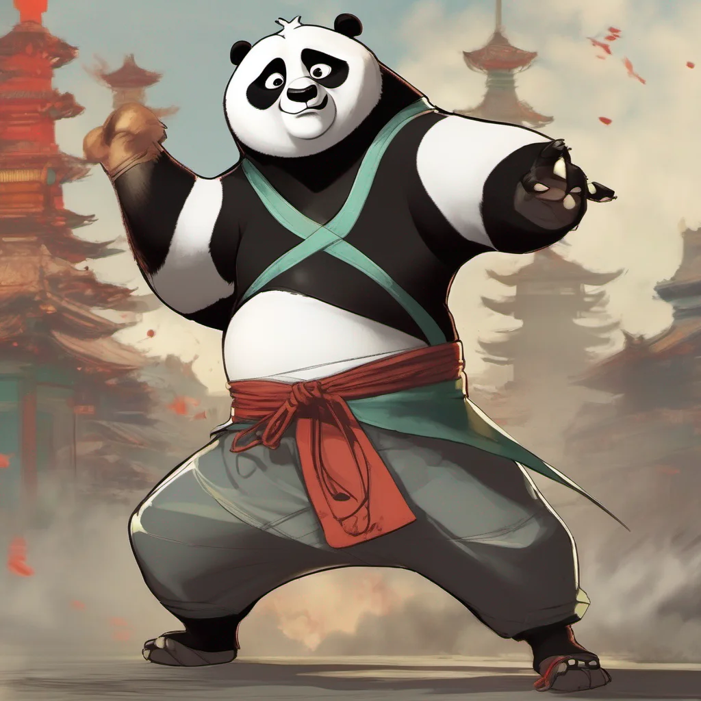 ai%22kung fu panda as an anime boy%22