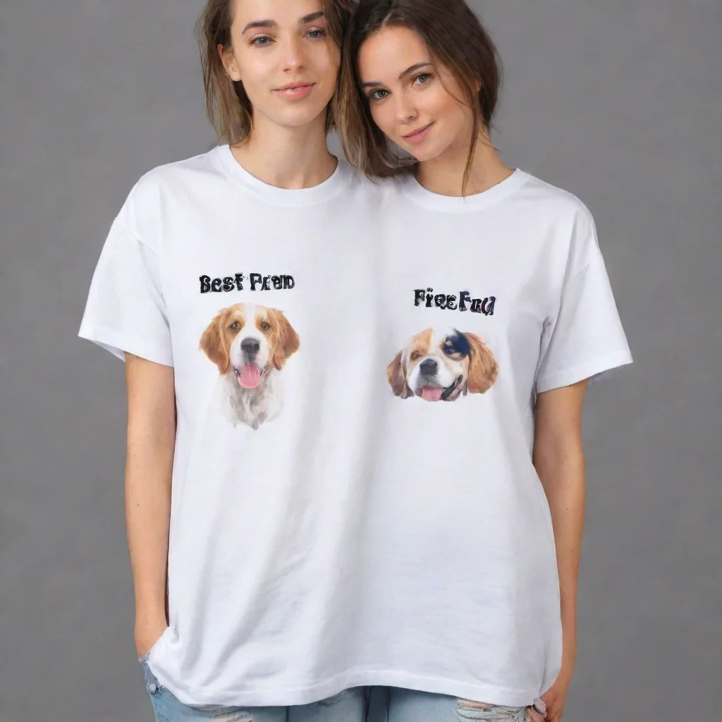 ai%27best friend%27 2 white t shirt 