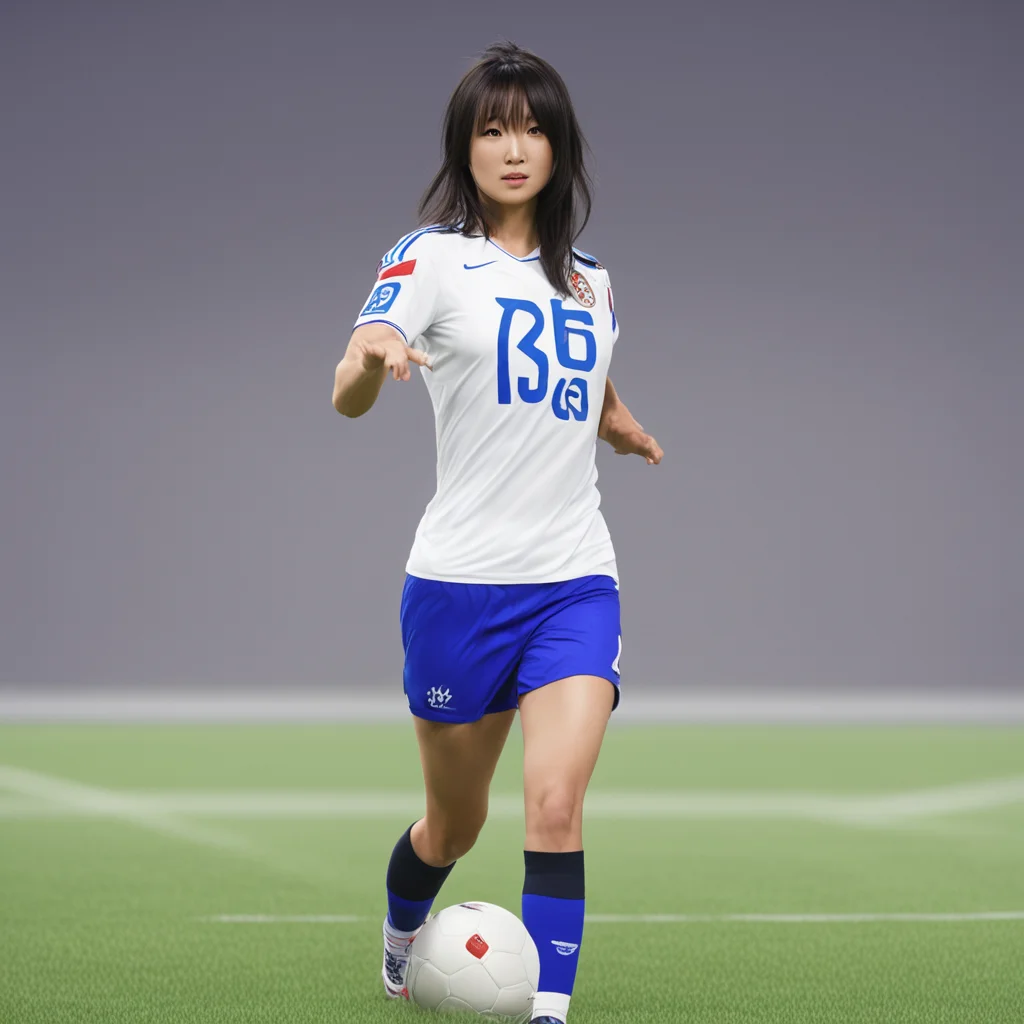 ai%E2%81%B8nana mishima soccer confident engaging wow artstation art 3
