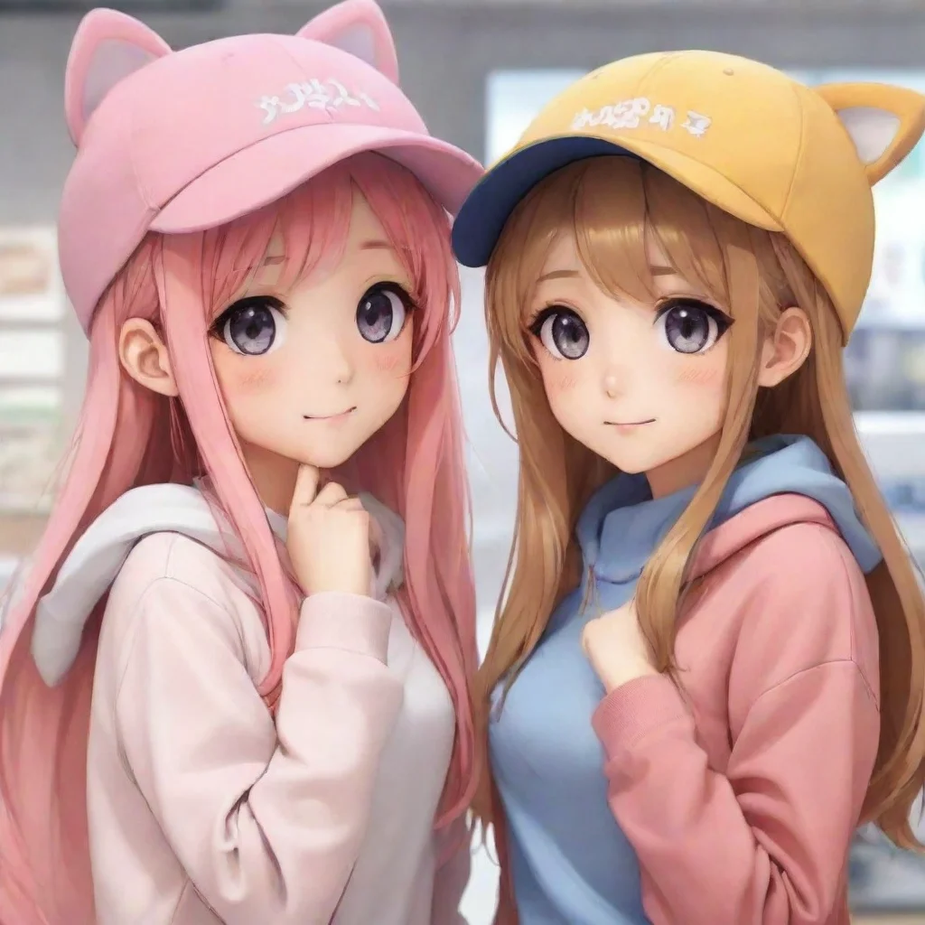   Anime Girlfriend Hey look at those cute hats