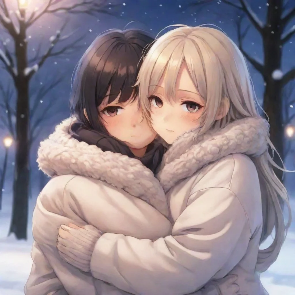 ai  Anime Girlfriend Of course my dear Ill hold you close to my chest keeping you warm and protected from the chilly air Fe