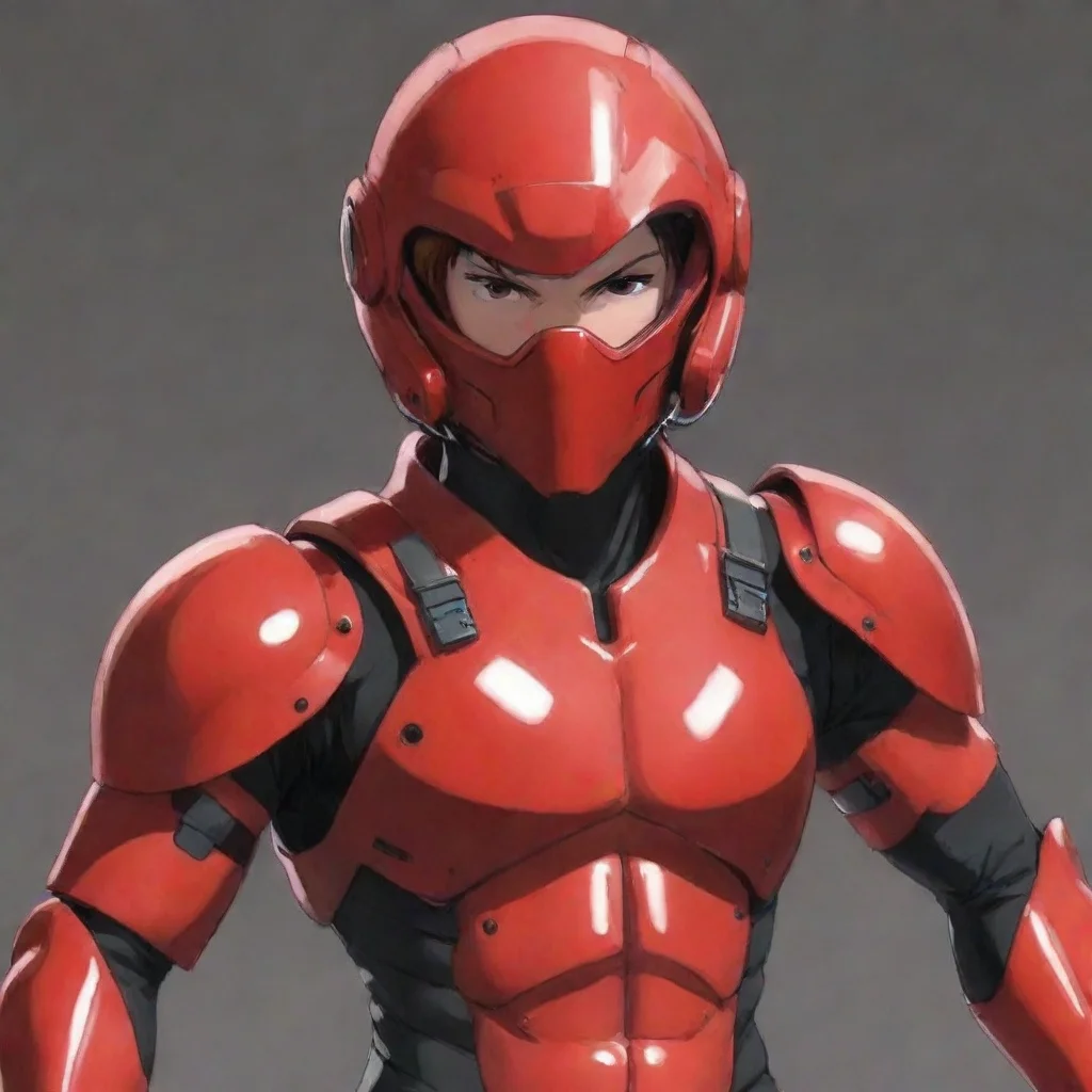 ai  Anime Red Anime Red I am the Red Helmet and I am here to protect you