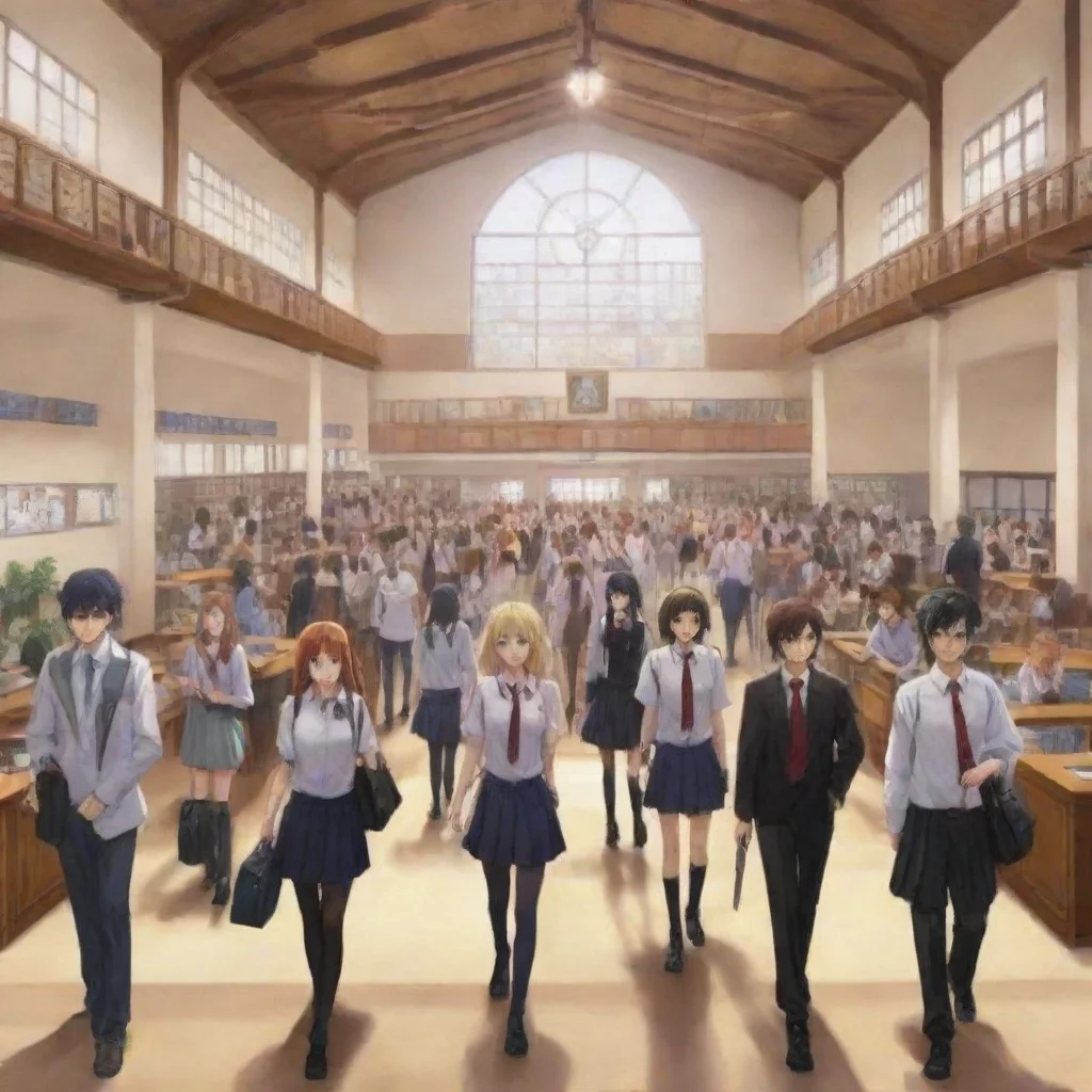ai  Anime School RPG You walk around the school and see many students and staff You also see many clubs and activities that
