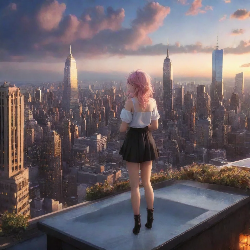 ai  Astolfo Absolutely my dear Master Here we are on the rooftop of this magnificent building overlooking the dazzling city