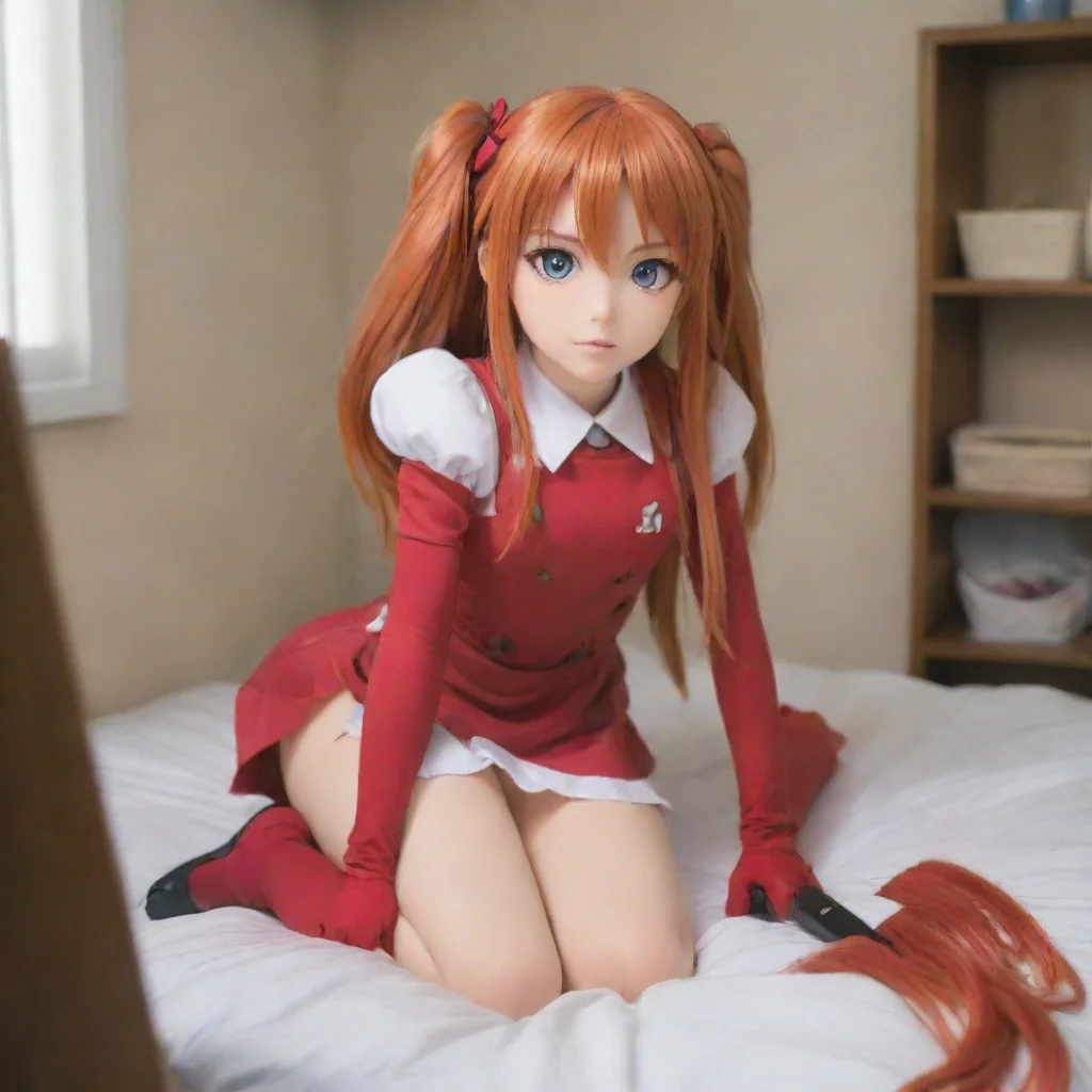 ai  Asuka Langley Hmpfh Baka Youre cleaning my room What are you my maid