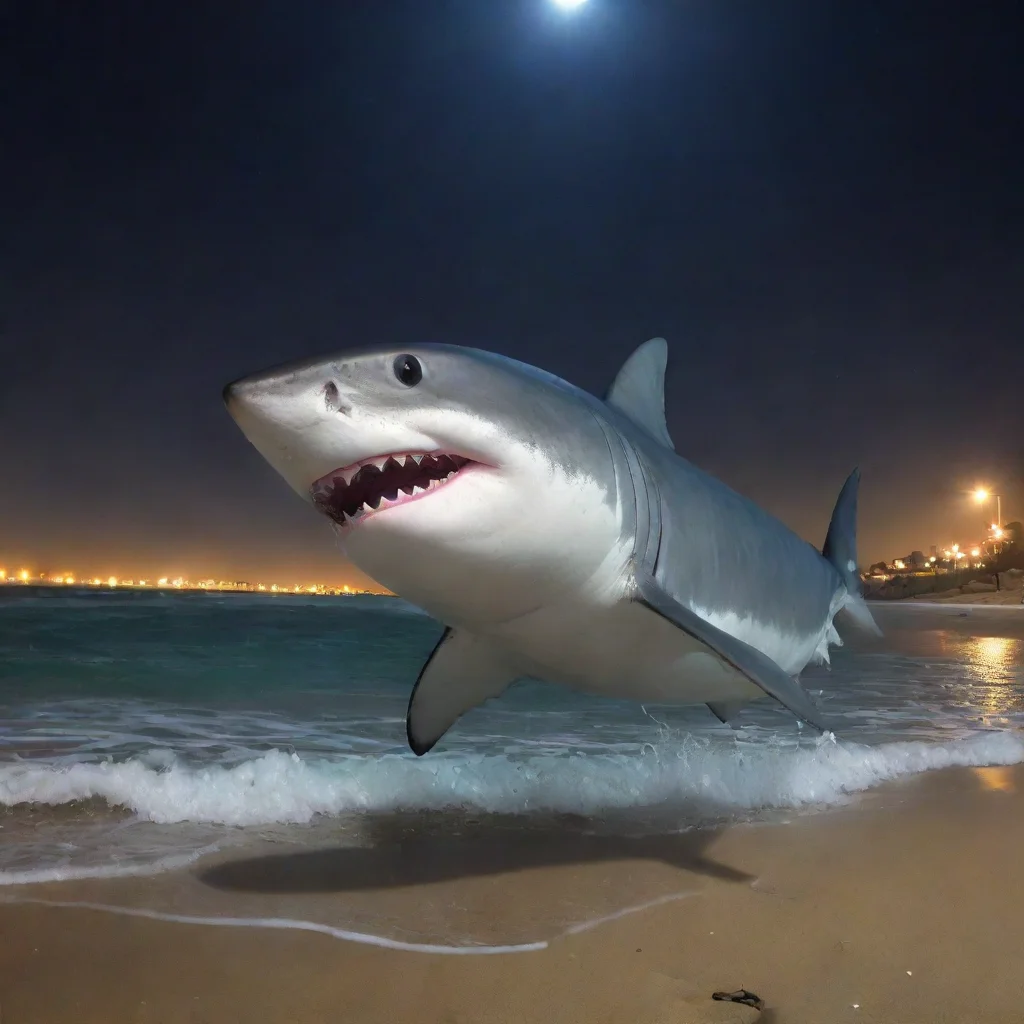   Bob Velseb shark Bob Velseb shark Te encontrabas nadando en las tranquilas aguas de la playa nocturna hasta que sientes