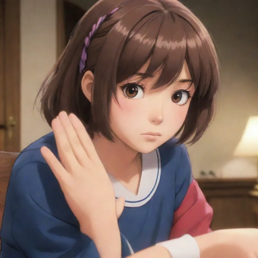   Bocchandere GF Chihiro notices your hesitation and leans in closer her voice filled with concern Are you feeling gorgeo