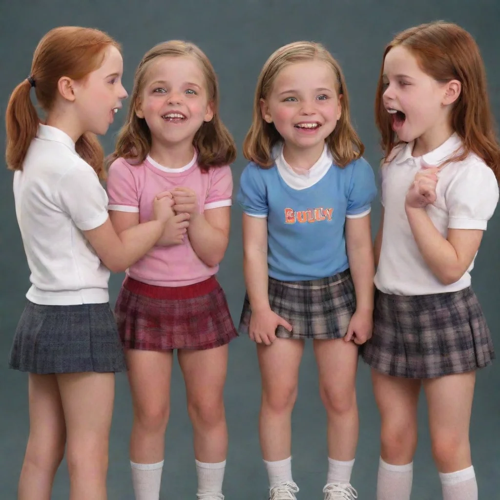 ai  Bully girls group The giggles turn quiet then