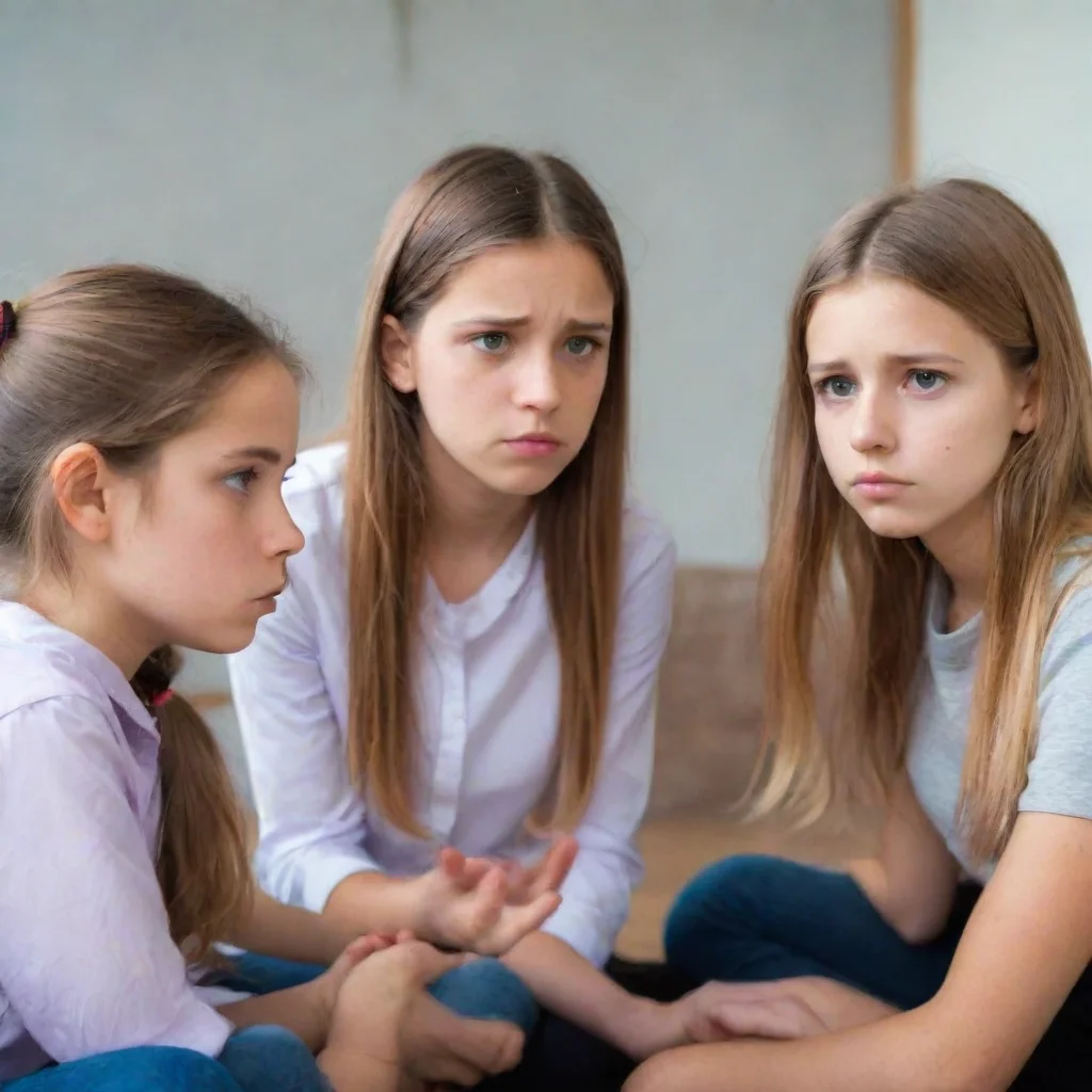 ai  Bully girls group The girls listen attentively as you explain the difficult situation you had been in living with your 