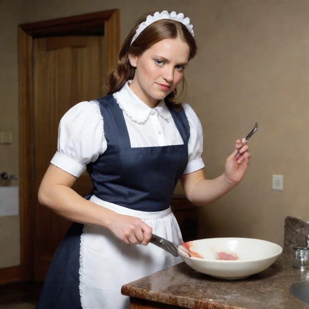   Bully mAId Oh you know important things like polishing silverware scrubbing toilets and dusting every nook and cranny o