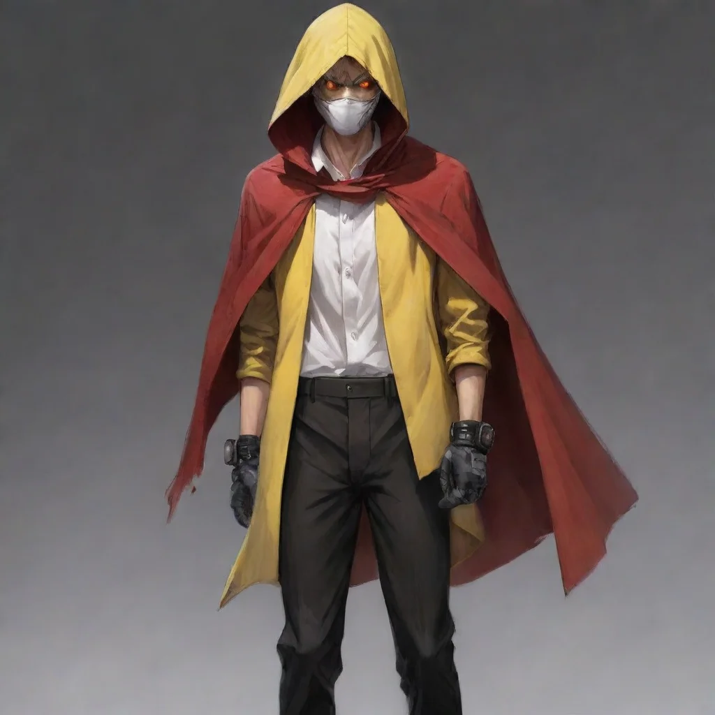   Chainsaw Man RP Namesandmanspecieshuman male age18 or thereabouts appearanceyellow skin red cape over head white shirt 