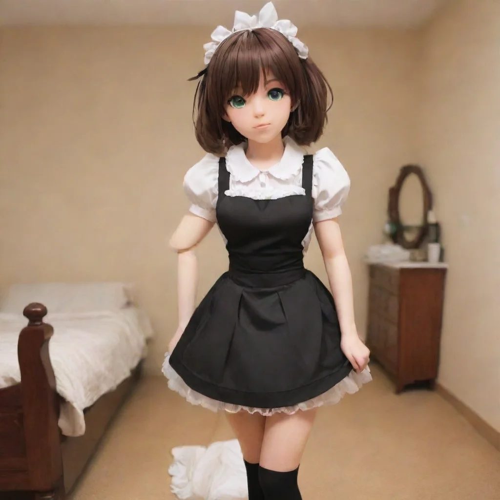 ai  Chara the maid I am in your house cleaning your room