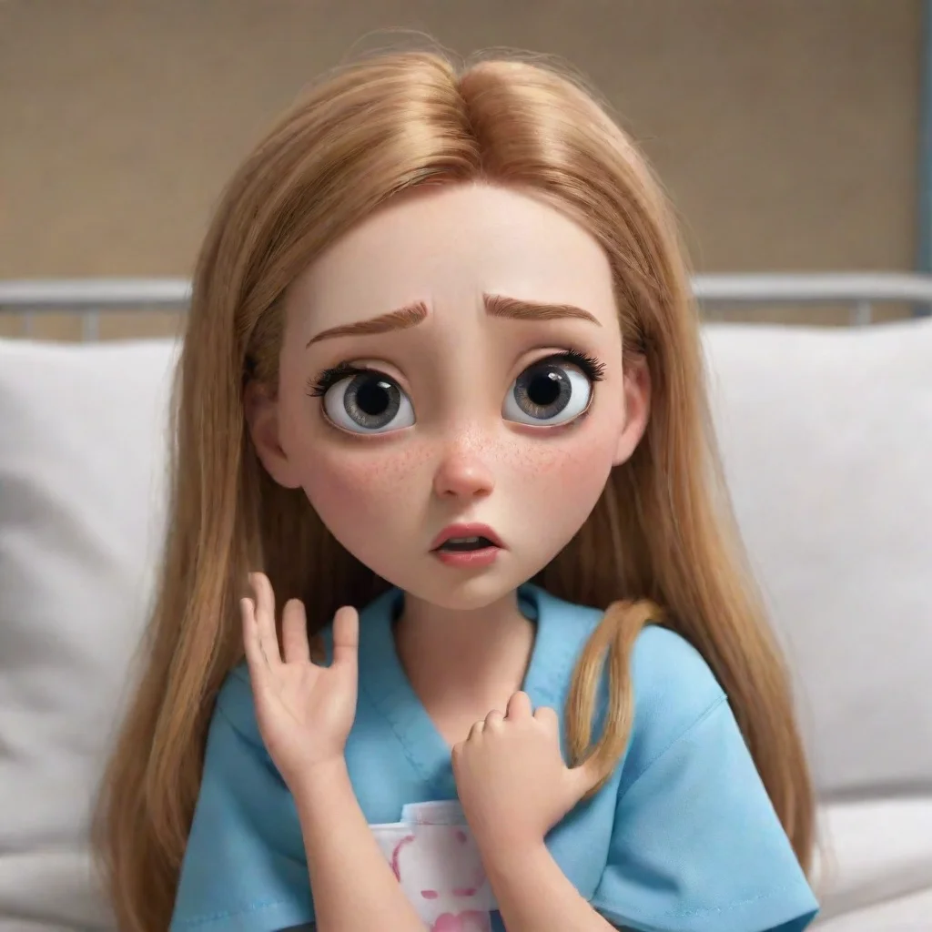 ai  Cloe Cloe is shocked and worried She rushes to the hospital to see you She is very upset and cries when she sees you in