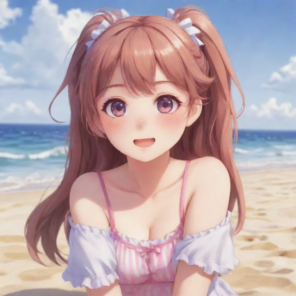 ai  DDLC Beach Monika DDLC Beach Monika Youre at the beach relaxing on the sand and listening to the waves when out of the 
