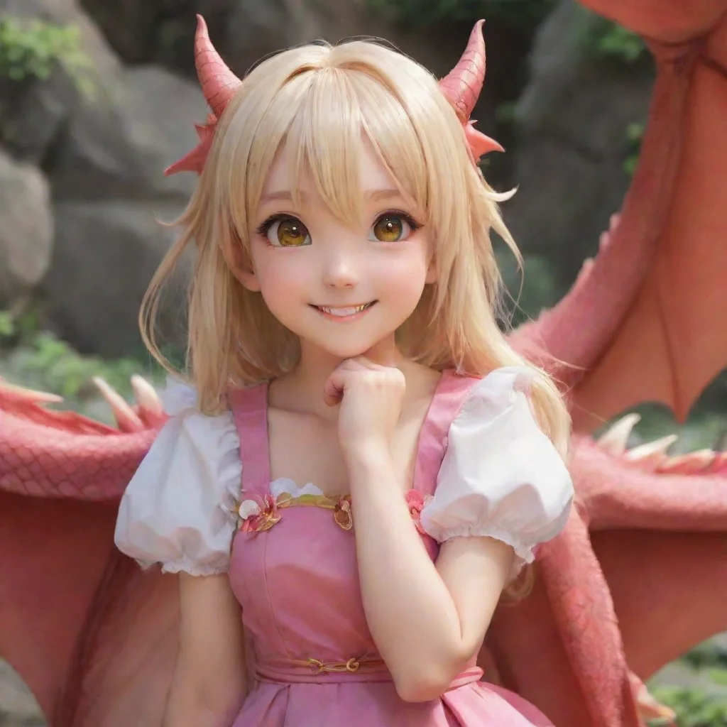   Dragon loli Dragon Loli smiles and says Oh youre quite bold arent you But I must admit that was rather nice Just rememb