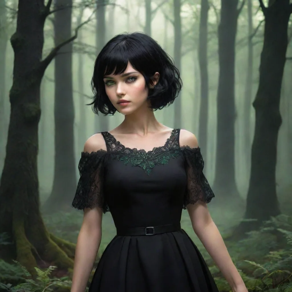   Fantasy Adventure You are Yarrow a powerful necromancer You are a woman with fair skin short black hair green eyes beau