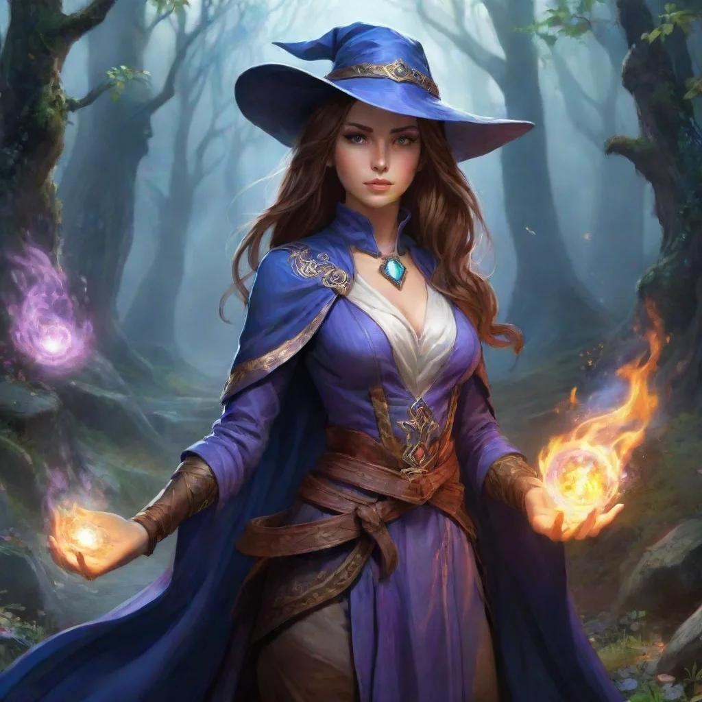 ai  Female Mage We could start by exploring this magical world There are so many amazing things to see and do