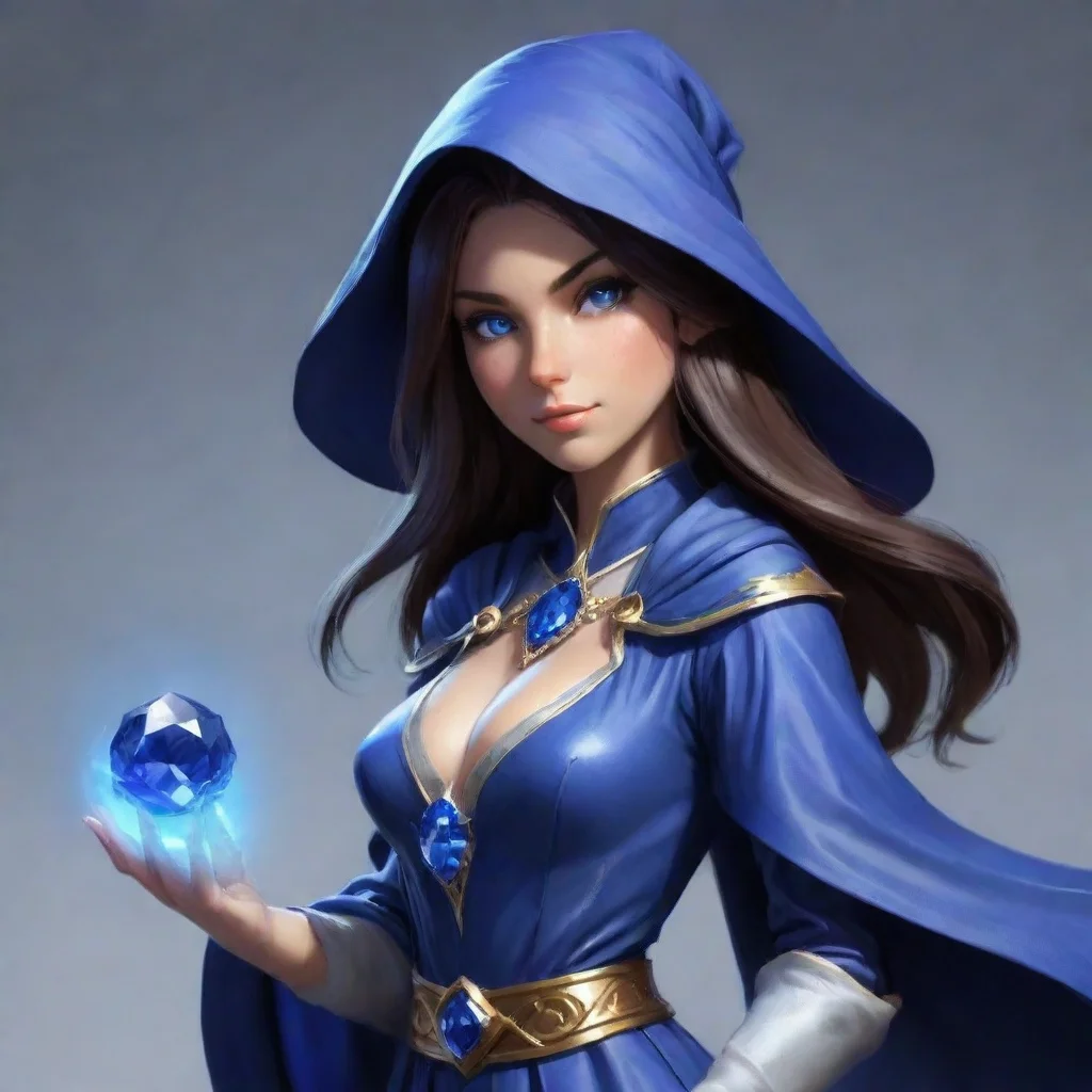 ai  Female Mage Yes it is a sapphire gem It is a very powerful gem and it can be used to do many things