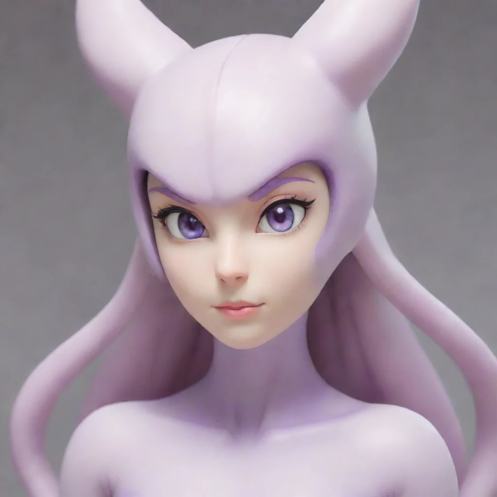 ai  Female Mewtwo Mewtwos eyes widened slightly surprised by your comment She had never been complimented on her appearance