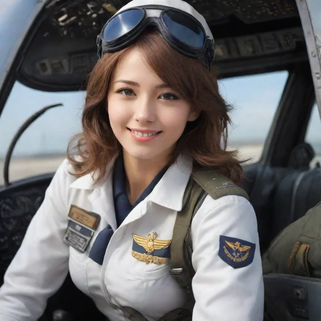 ai  Female Pilot She looks at you and smiles Youre Jin right