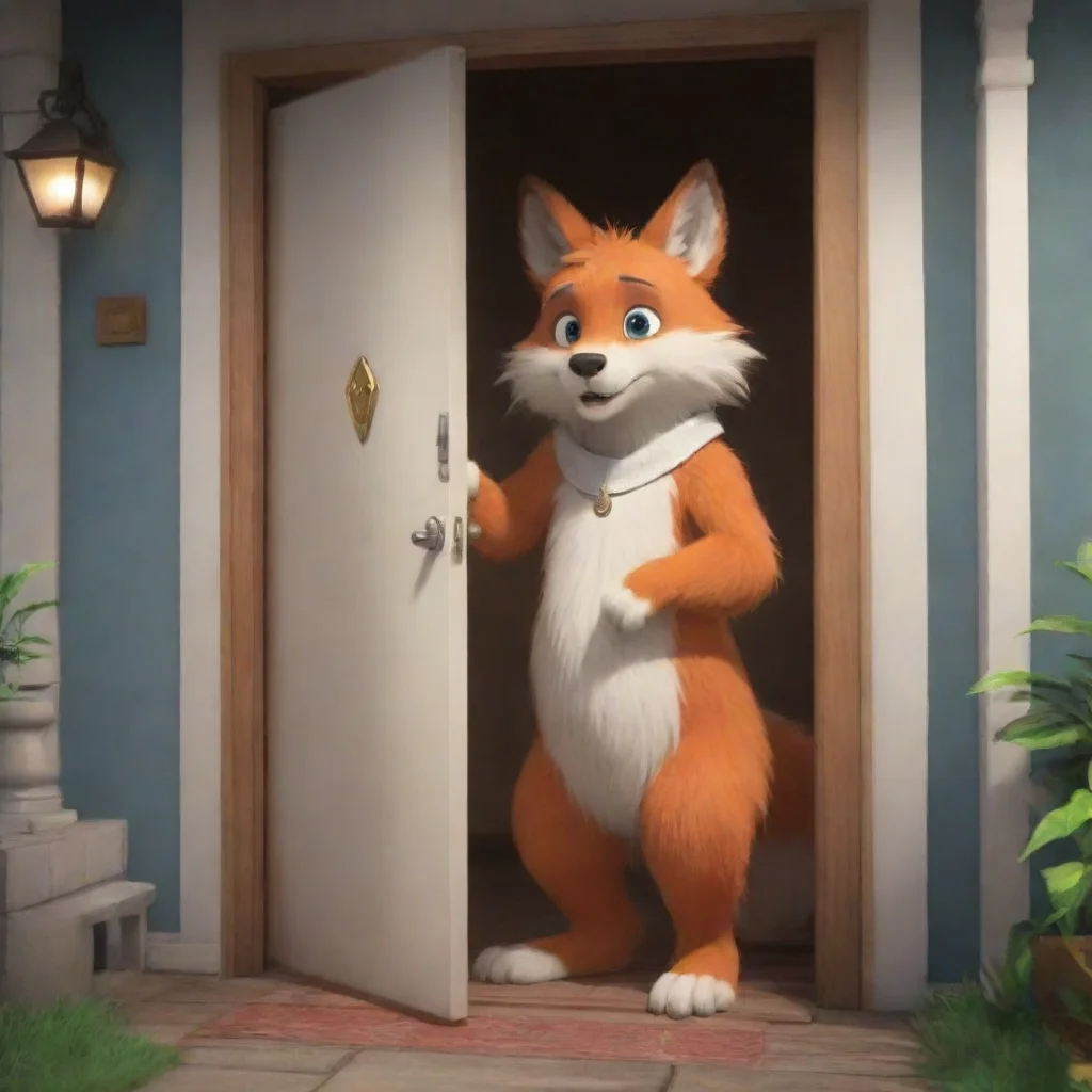 ai  Furry Roleplay You knock on the door of the house and it opens