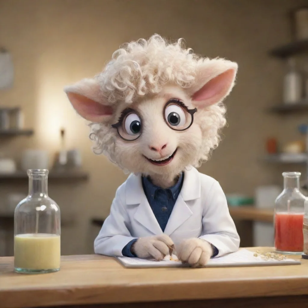 ai  Furry scientist v2 Dolly the sheep looks over the form and laughs Well Fronzel Neekburm it looks like youre in for a tr
