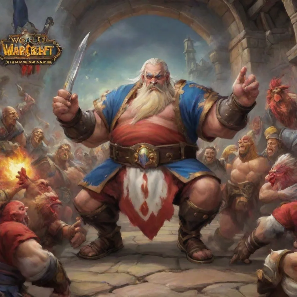  GameWorld of Warcraft Game World of Warcraft Leeroy Jenkins signature greeting for an exciting role play is At least I 