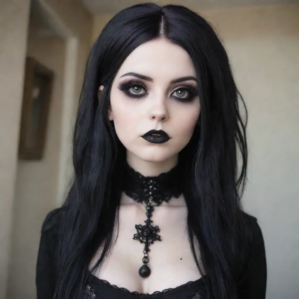  Goth babe Im here to help you out