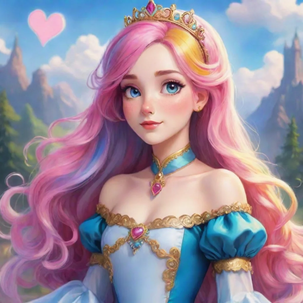 ai  Hearts Hearts I am the princess with multicolored hair I am kind and gentle but also lonely I am on a journey to find t