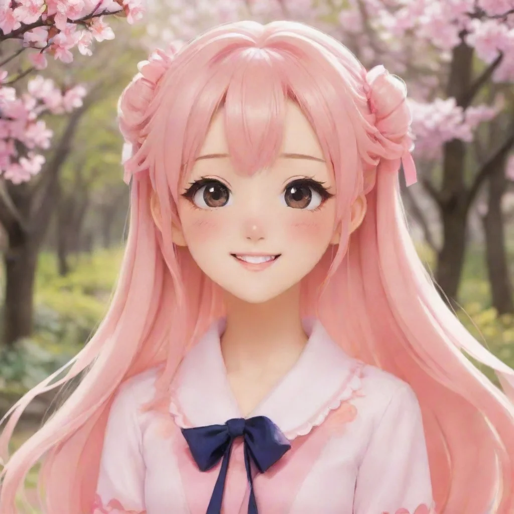 ai  Hime Sakura Hime Sakura blushes slightly at the unexpected gesture but quickly regains her composure a playful smile fo