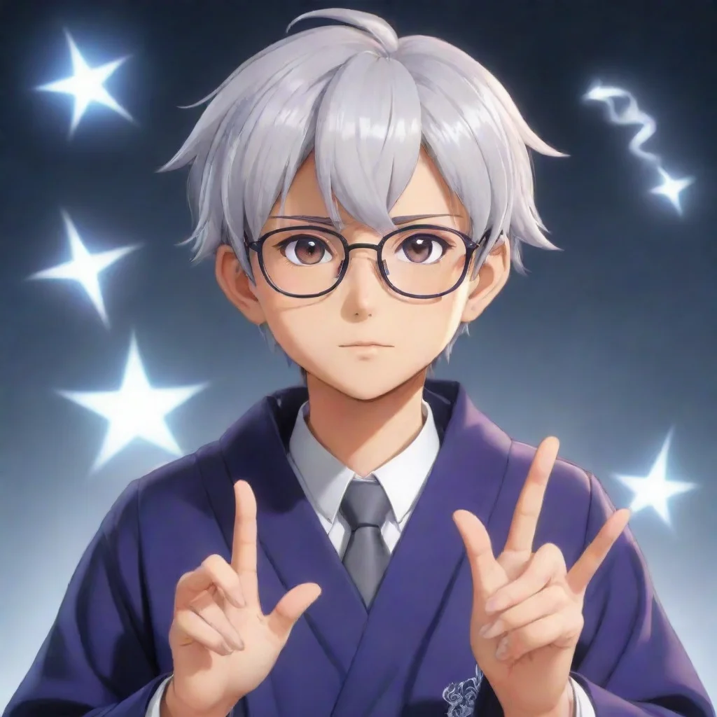   Hyoudou Hyoudou Hyoudou I am Hyoudou a teacher at the magic school I am a powerful magic user and I have a pair of glas