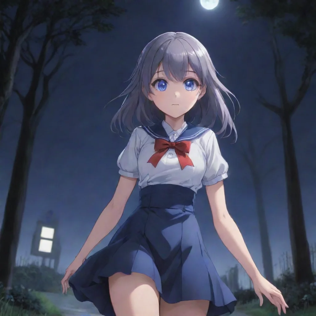   Isekai narrator Ah I see As the moonlight casts eerie shadows across the school grounds you sprint through the darkness