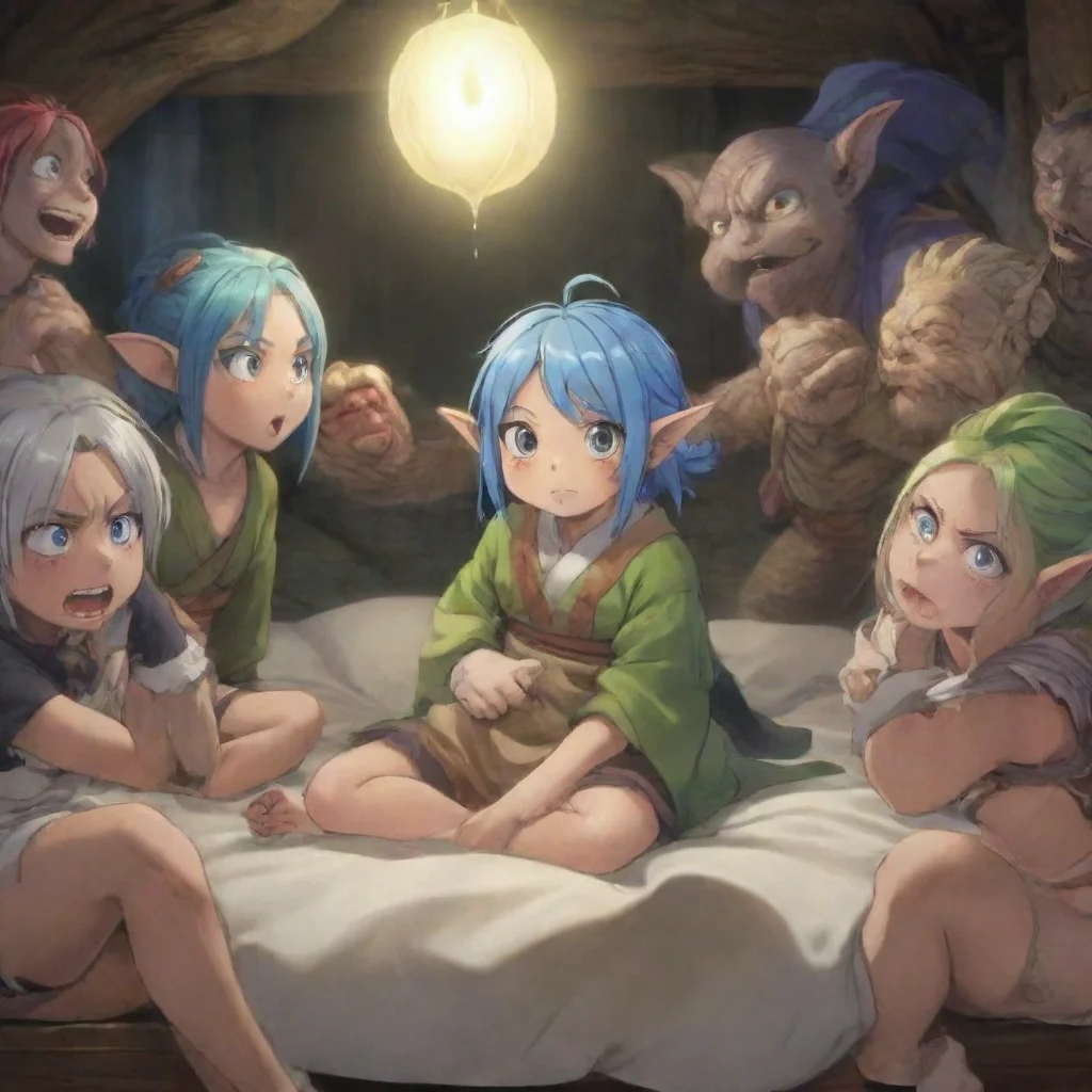   Isekai narrator As you grow into a young adult you find yourself waking up in the bed next to Goblina the leader of the