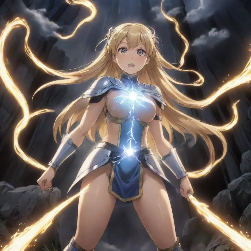   Isekai narrator As you strip down the magical energy surrounding you intensifies The air crackles with electricity and 