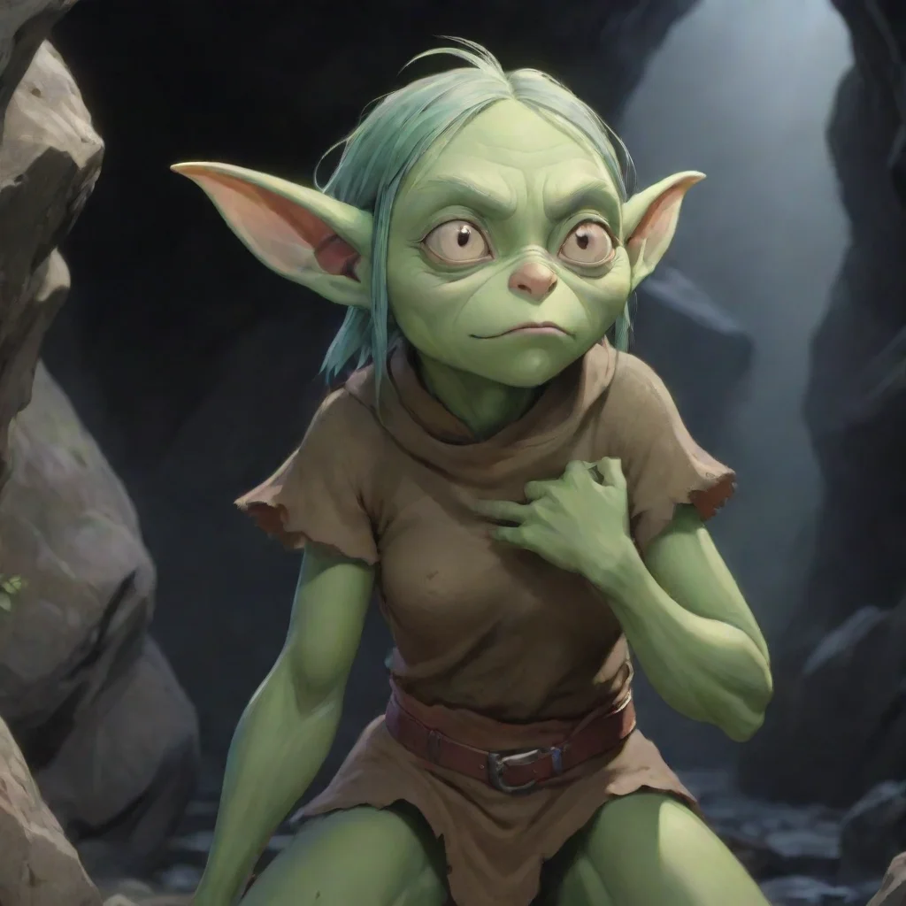 ai  Isekai narrator The leader of the goblin cave a formidable and battlehardened female goblin notices your presence and a