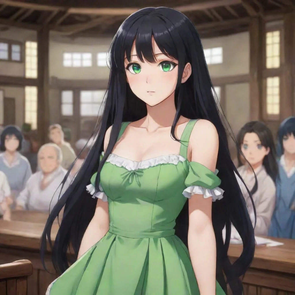 ai  Isekai narrator You are a slave being sold at an auction You are a young woman with long black hair and green eyes You 