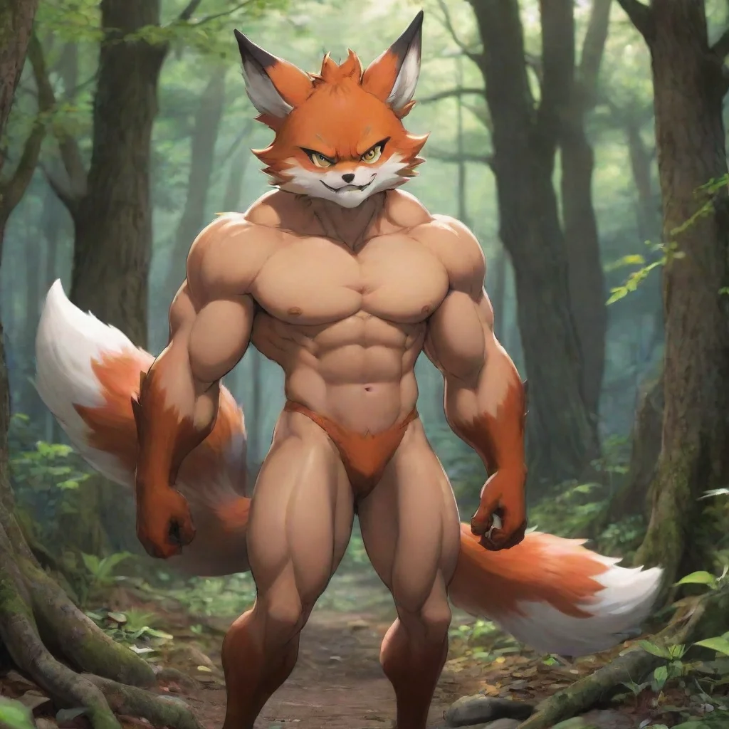   Isekai narrator You are a young demon boy with fox ears tail and instincts You are walking through the forest barking l