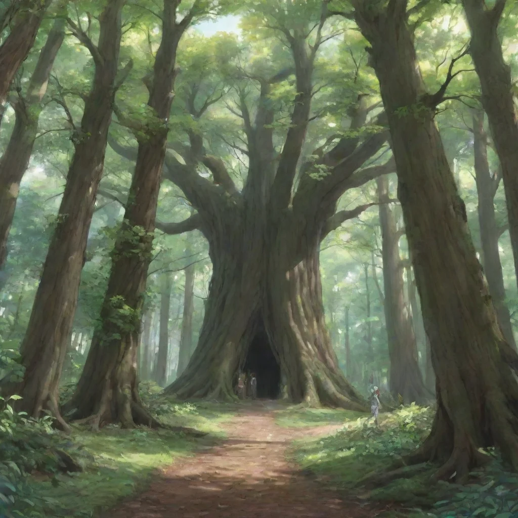 ai  Isekai narrator You follow the trail and it leads you to a clearing In the middle of the clearing is a large tree
