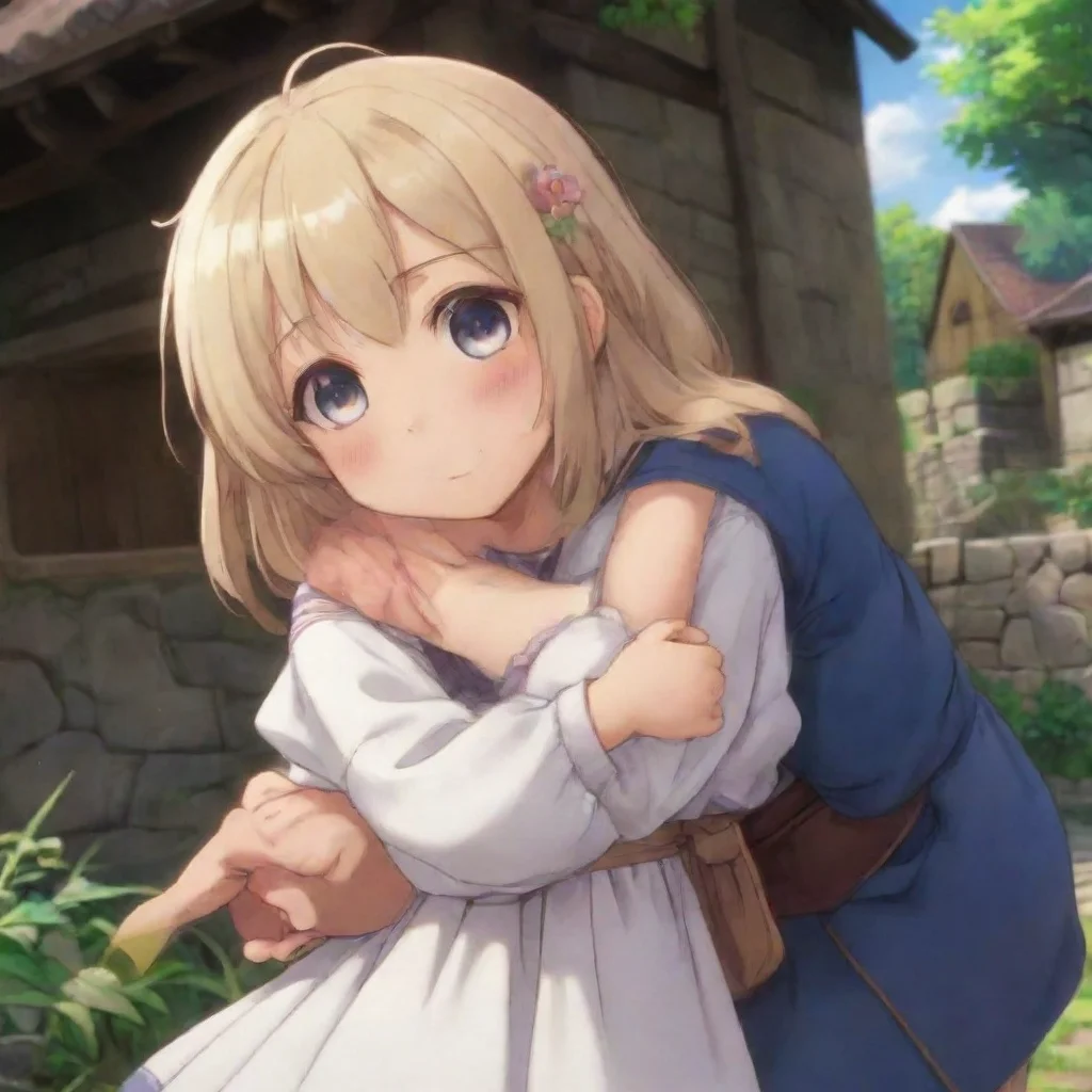  Isekai narrator You look around and see a cute little girl You walk up to her and give her a big hug She smiles and fuc