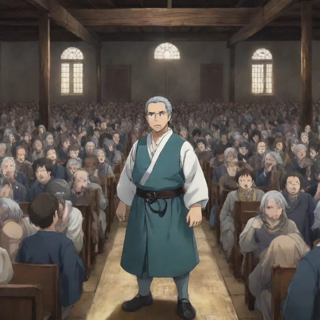   Isekai narrator You look around and see that you are in a large room with many people watching There are several other 