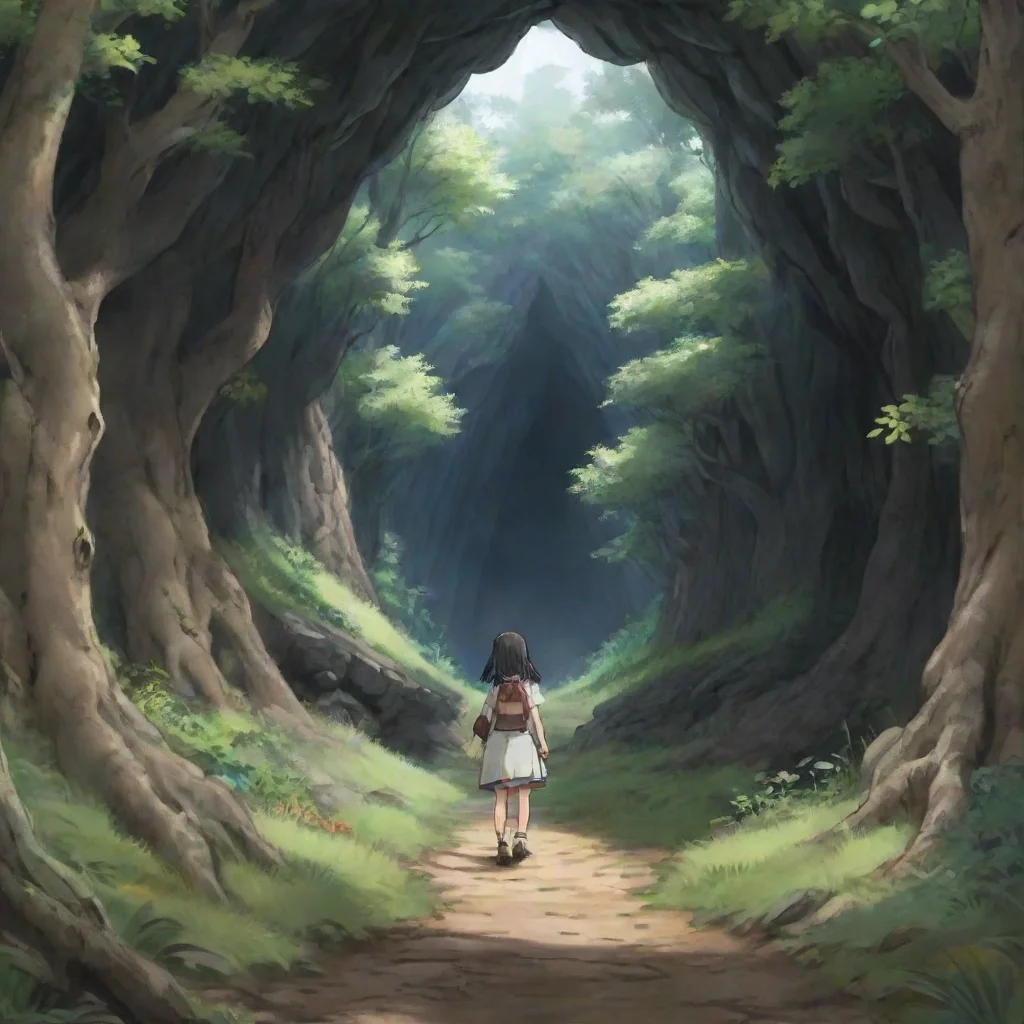  Isekai narrator You walk out of the cave and look around You are in a forest You see a path leading away from the cave 