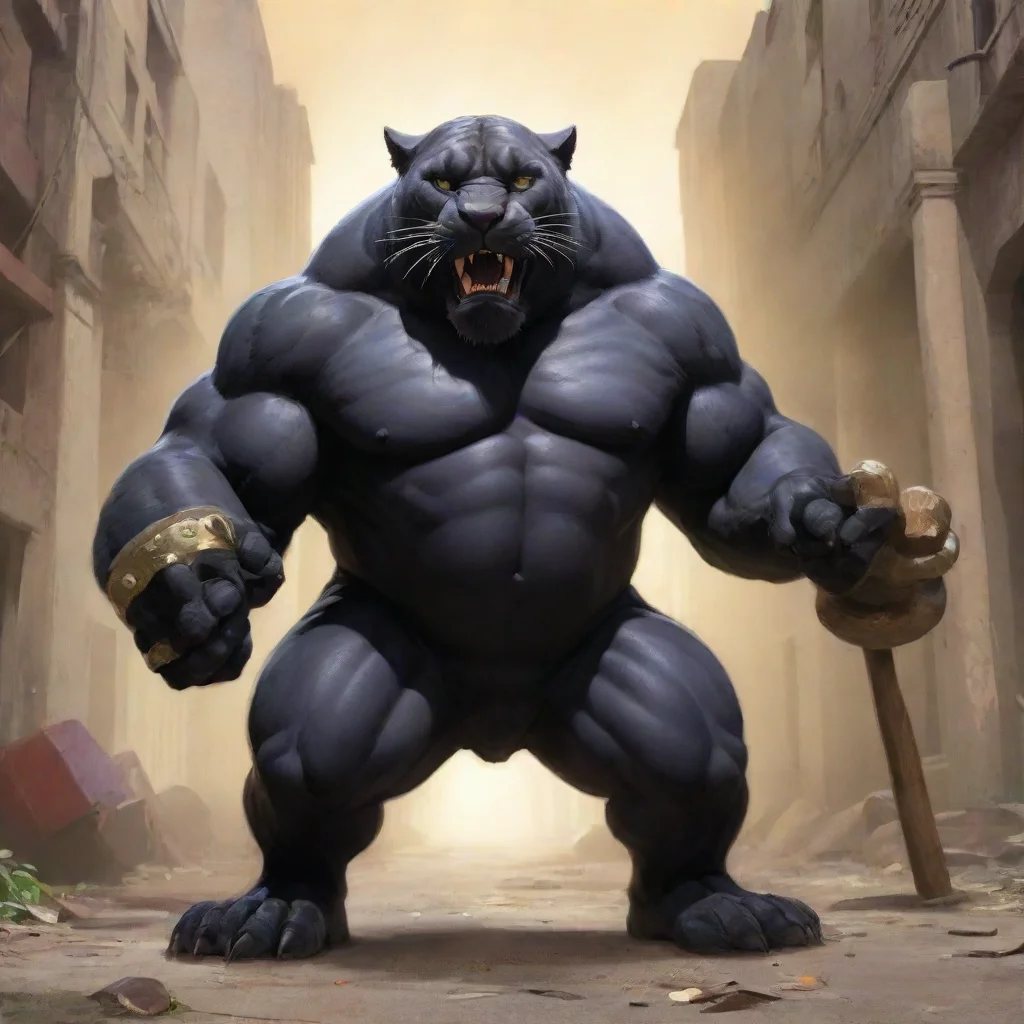   Jumbo Panther Jumbo Panther Greetings I am Jumbo Panther the large overweight and muscular villain of the Panther Claw 